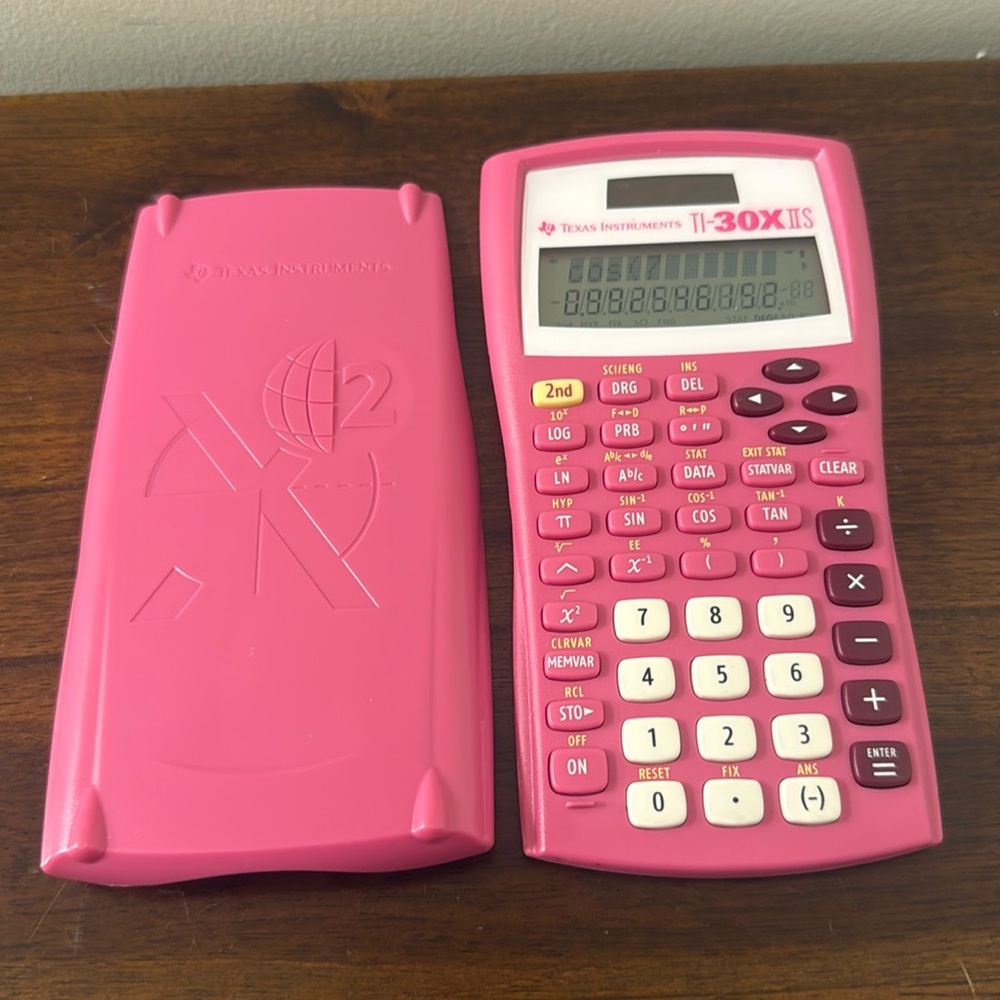 Texas Instruments TI-30X IIS Solar Scientific Calculator Hot Pink